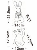 Bertie and Rosie character solar lights pair 21cm, UK version