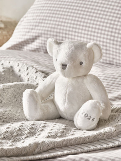 Next The White Company White 2026 Dated Bear Soft Toy- Buy online at McGrocer