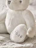 The White Company white 2026 dated bear soft toy, UK version