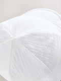 White crinkle baby legionnaire hat (British brand)