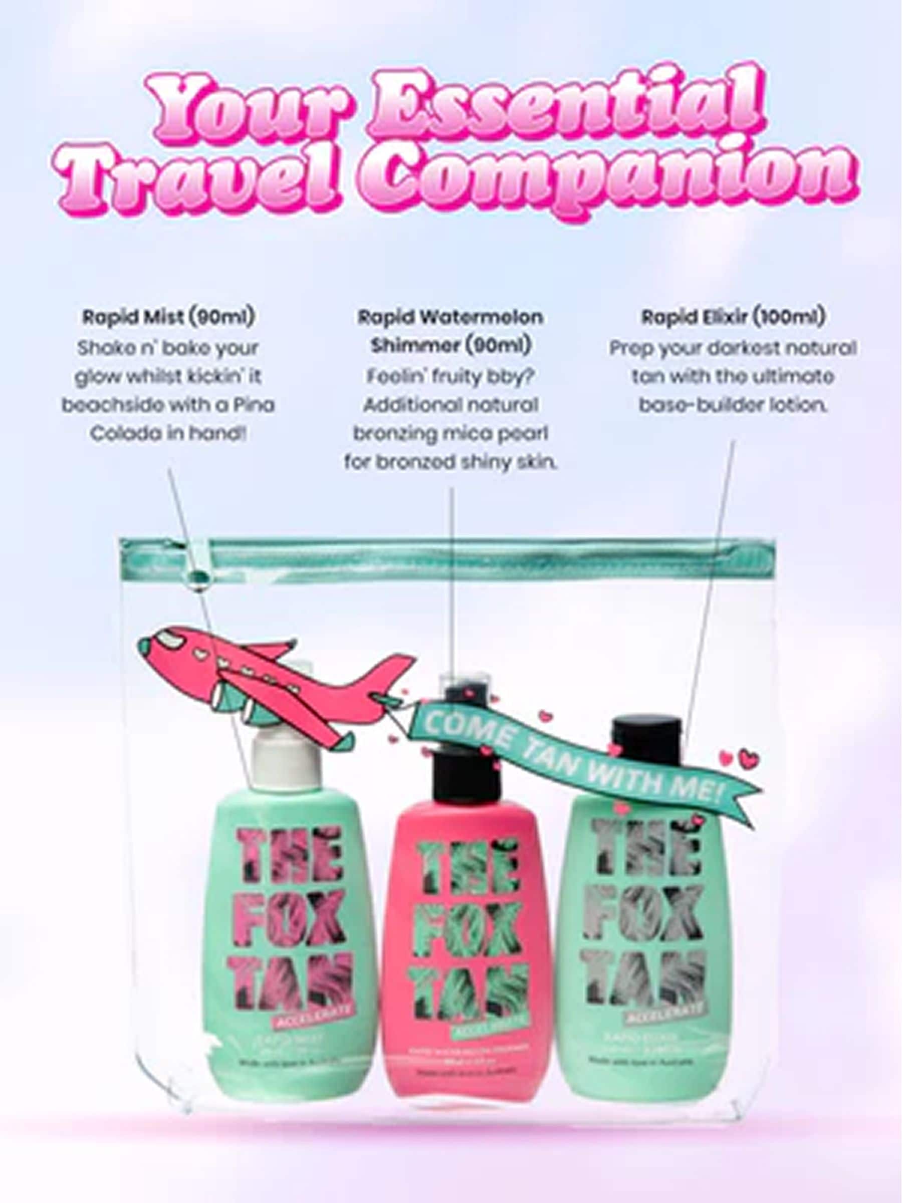 The Fox Tan Jetsetter self tan bundle (British brand)