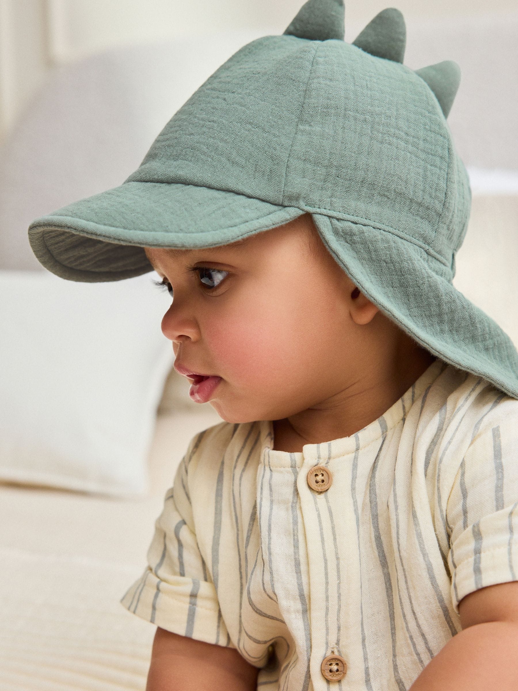 Dino legionnaire baby hat 2 pack (0mths-2yrs) - British product