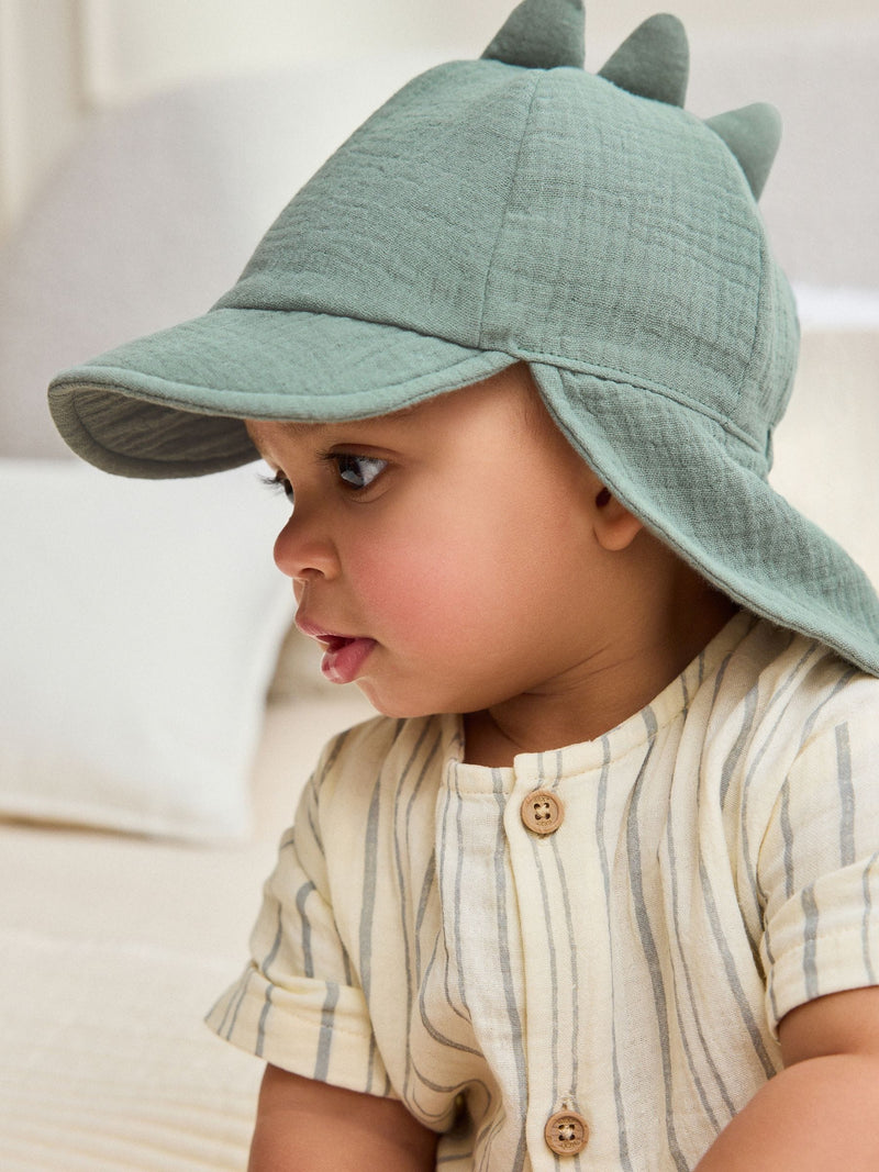 Dino legionnaire baby hat 2 pack (0mths-2yrs) - British product