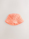 Baby bucket hat 2 pack fluro pink and orange (British brand)