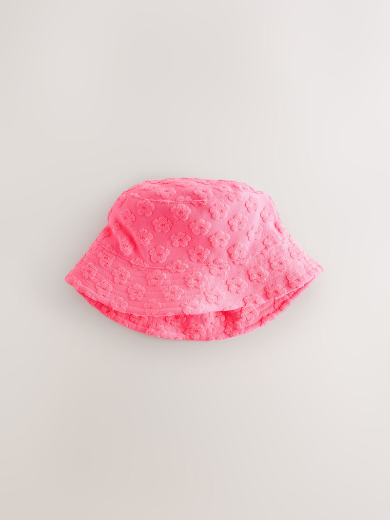 Baby bucket hat 2 pack fluro pink and orange (British brand)