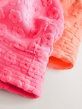 Baby bucket hat 2 pack fluro pink and orange (British brand)