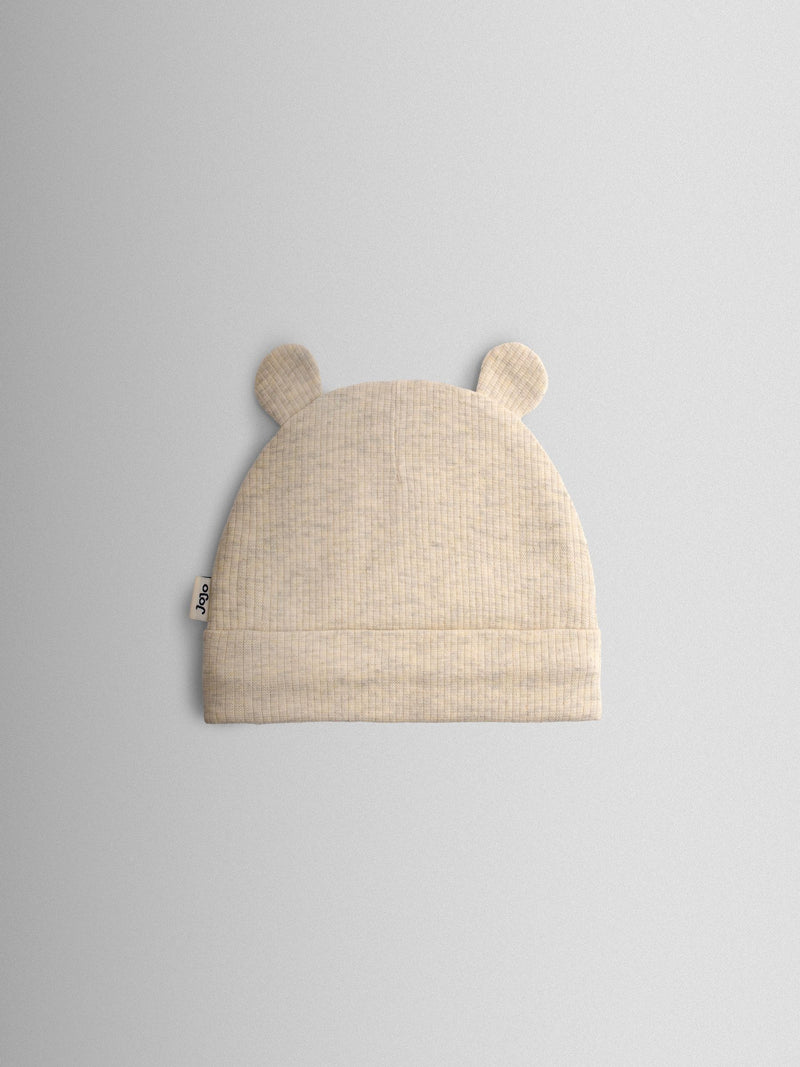 JoJo Maman Bébé bear hat 3-pack in sage, blue, beige, UK version