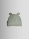 JoJo Maman Bébé bear hat 3-pack in sage, blue, beige, UK version