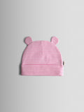 JoJo Maman Bébé 3-pack baby bear hats with 3D ears, imported from the UK