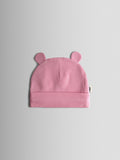 JoJo Maman Bébé 3-pack baby bear hats with 3D ears, imported from the UK