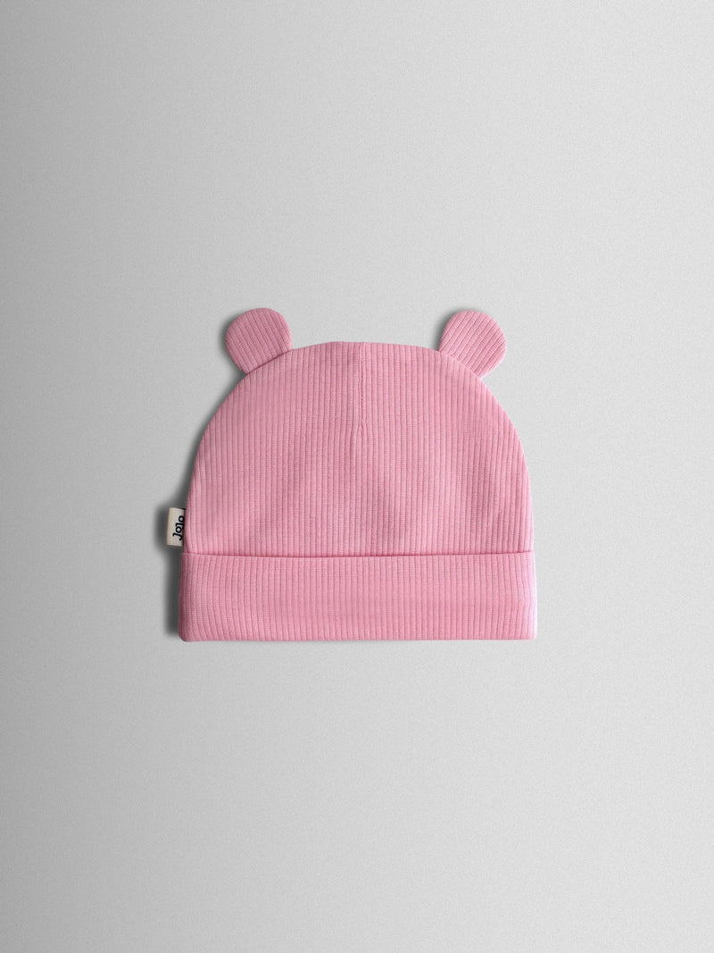 JoJo Maman Bébé 3-pack baby bear hats with 3D ears, imported from the UK