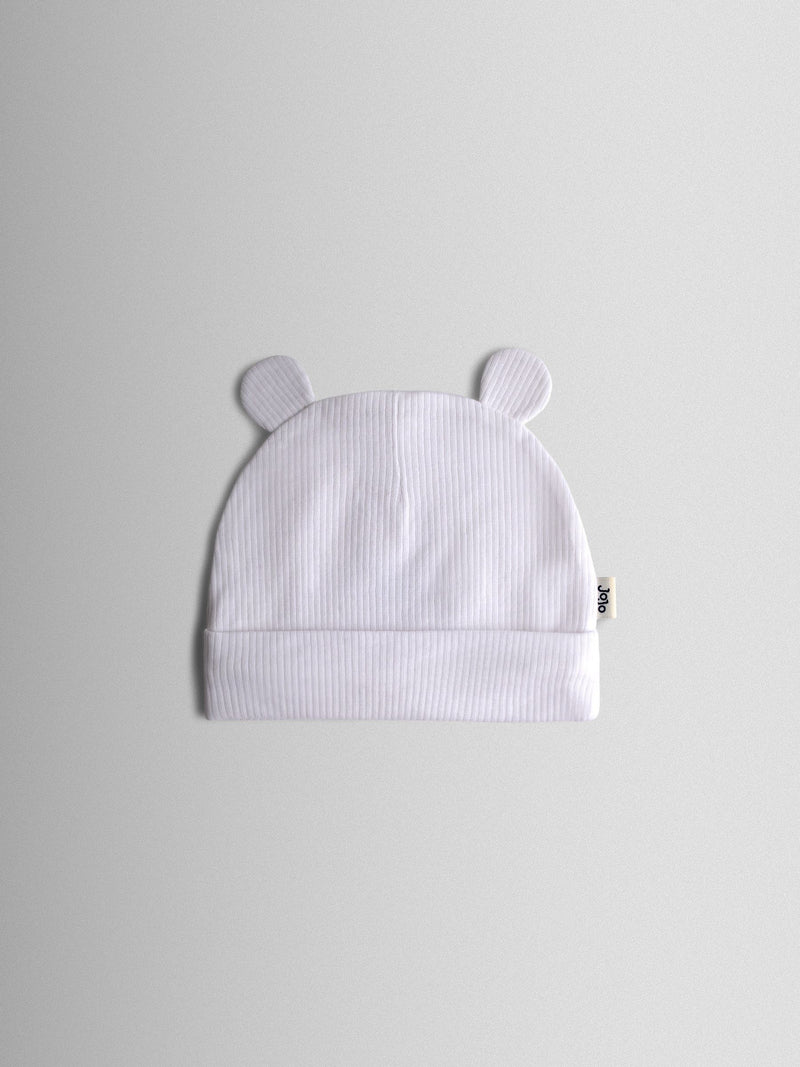 JoJo Maman Bébé 3-pack baby bear hats with 3D ears, imported from the UK