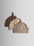 JoJo Maman Bébé baby hat 3-pack brown (British brand)