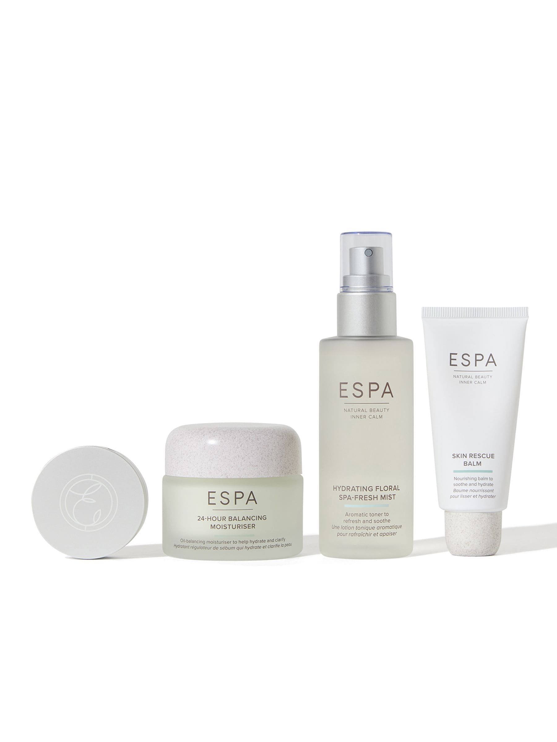 ESPA travel skincare hydration collection - British product