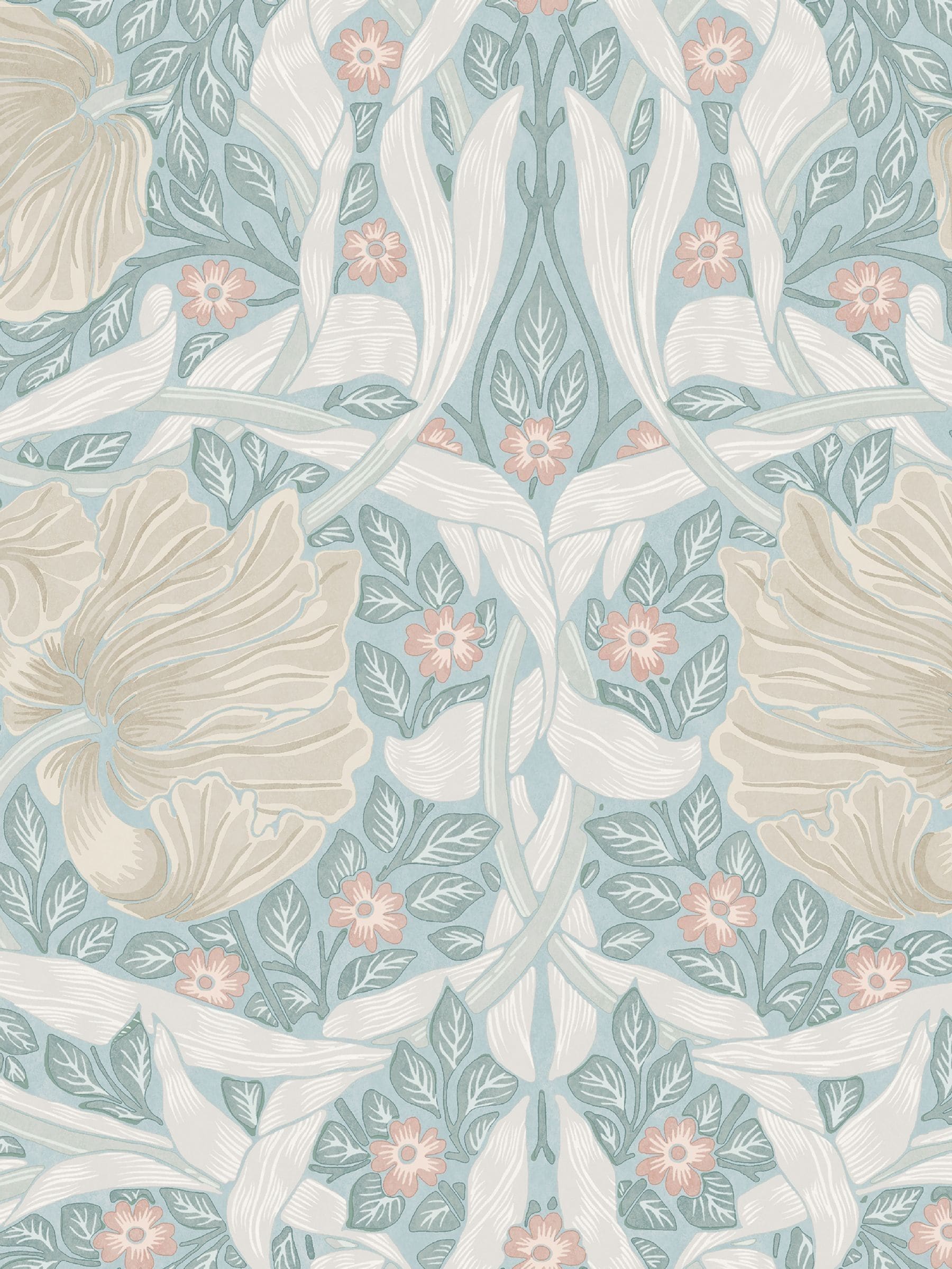 William Morris wallpaper sample Ocean Pimpernel A4 - British product