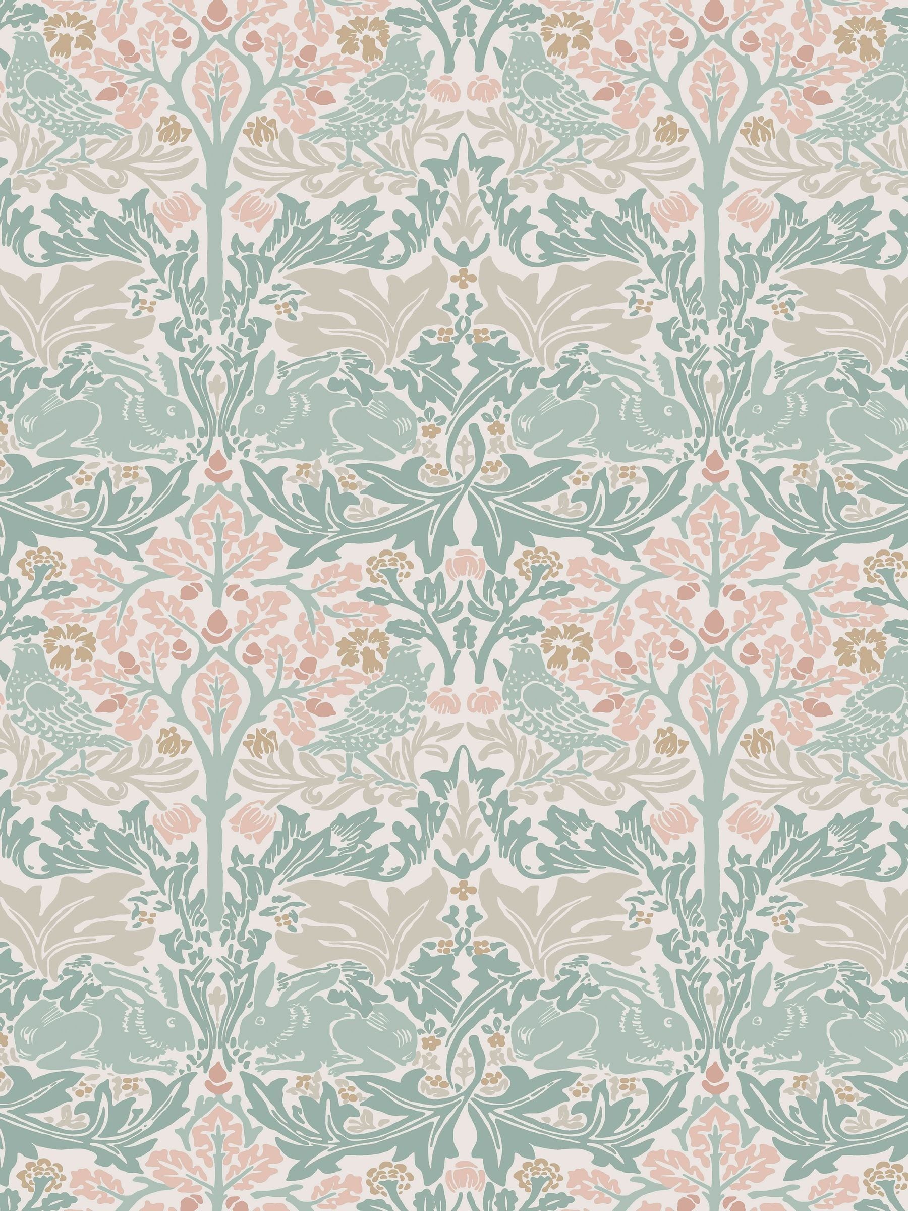 William Morris wallpaper sample Brother Rabbit Lullaby Blue A4 - British product