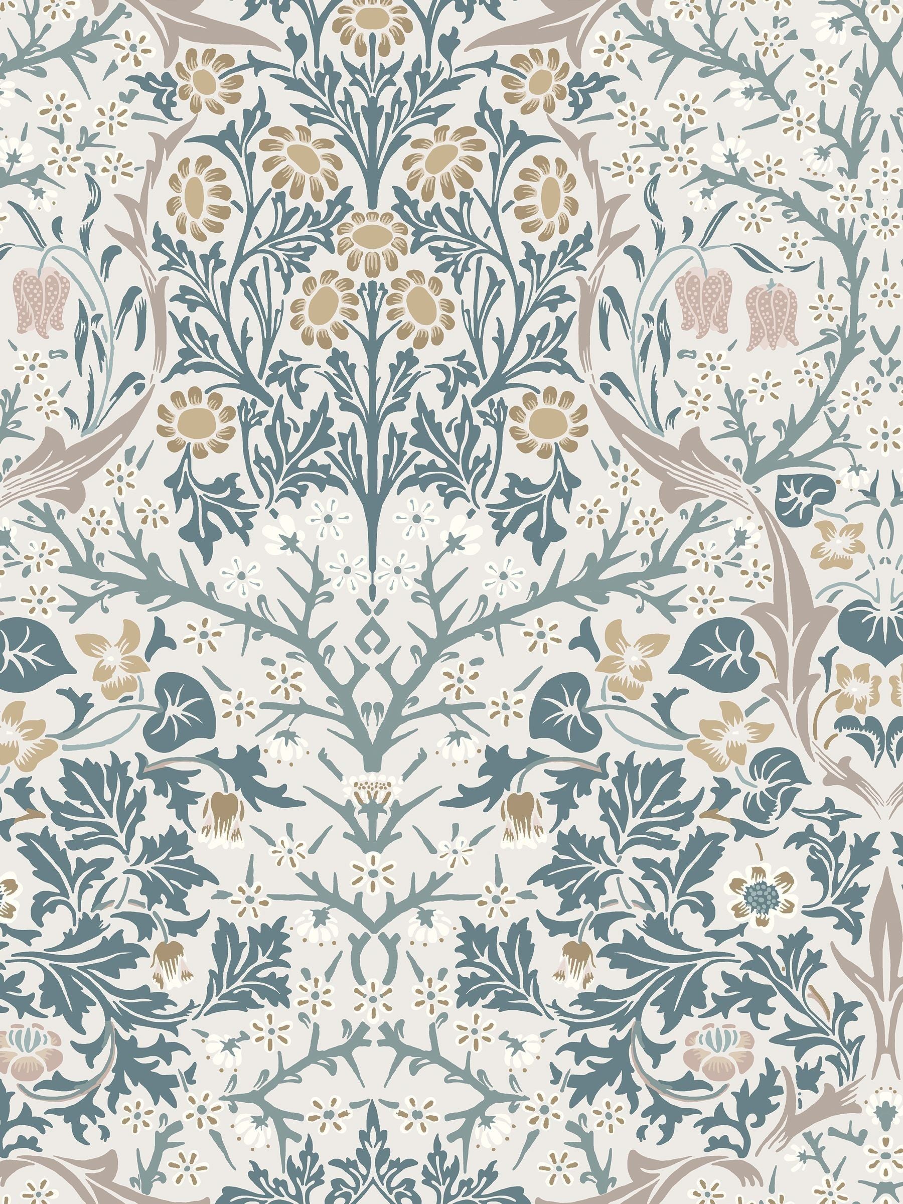 William Morris wallpaper Meadow Blackthorn 10m (British brand)