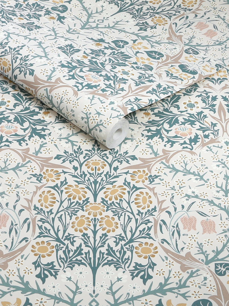 William Morris wallpaper Meadow Blackthorn 10m (British brand)