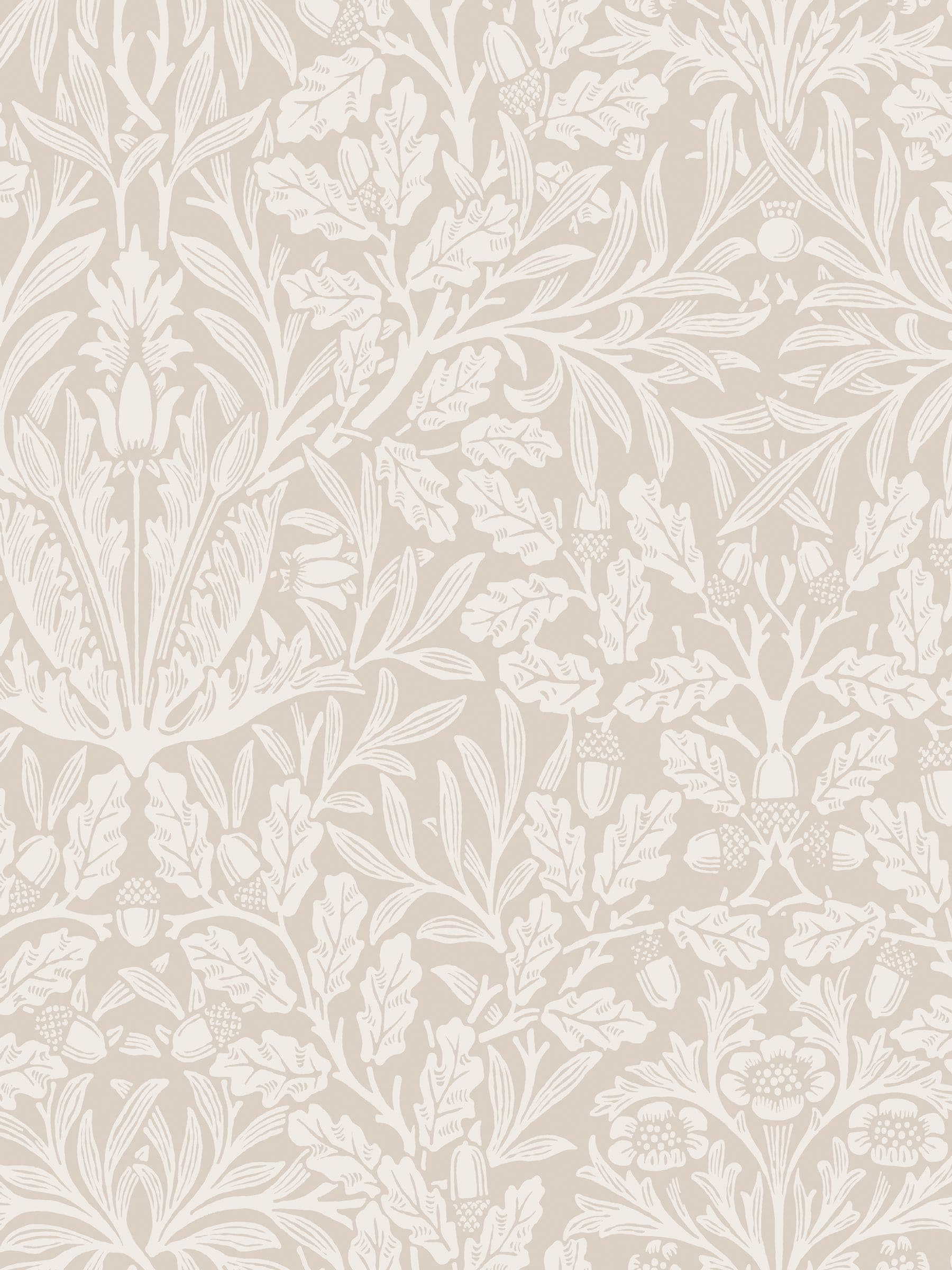 William Morris Hessian Acorn wallpaper 10m roll, UK version
