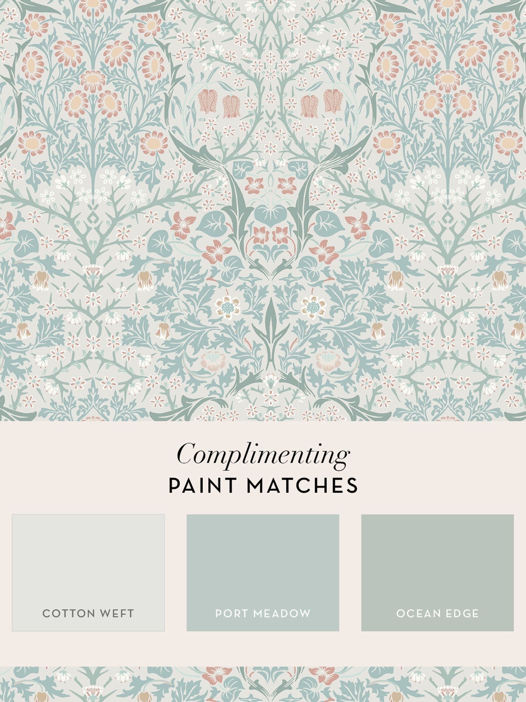 William Morris wallpaper Meadow Blackthorn 10m (British brand)