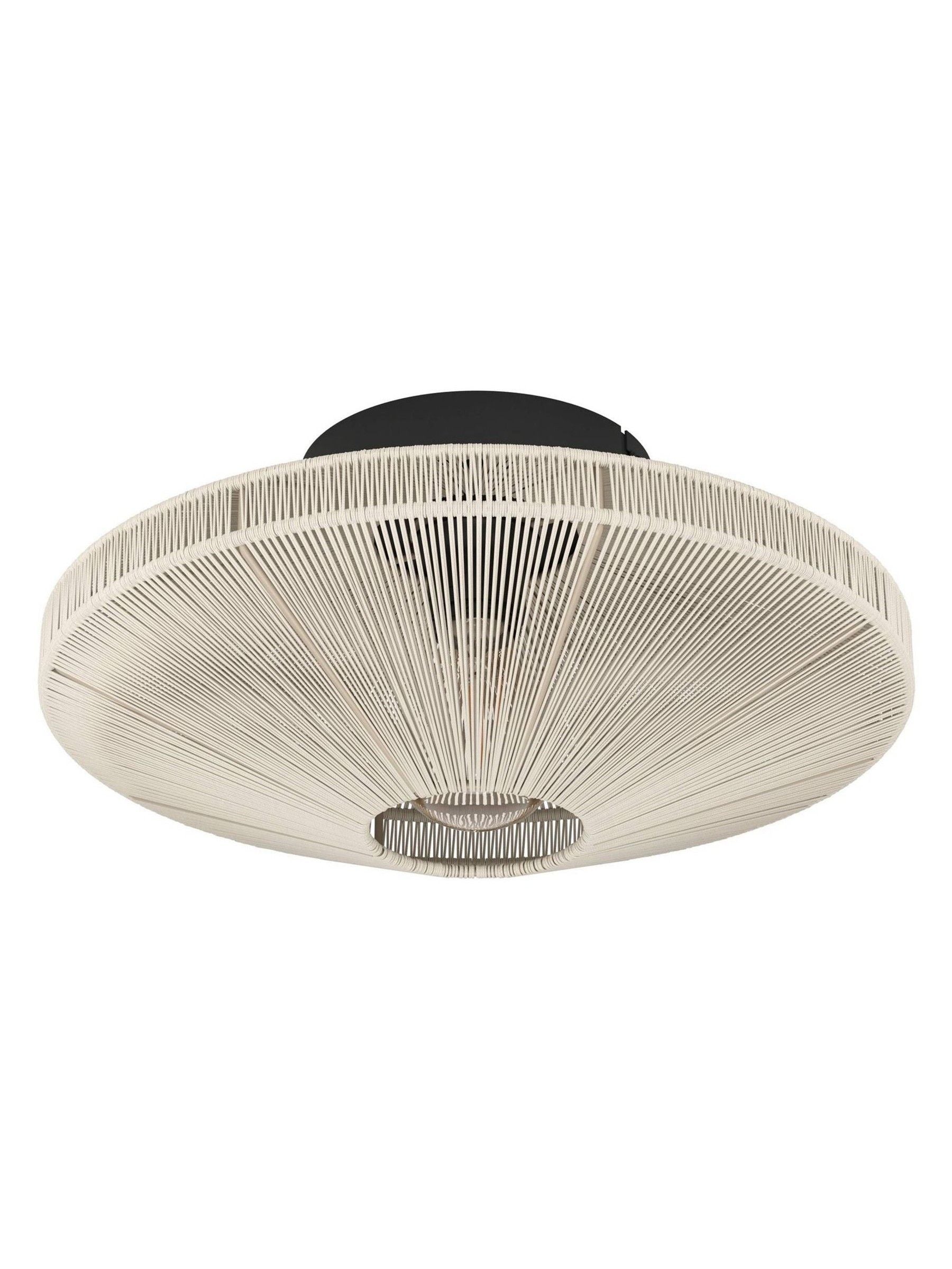 Eglo black fabric Midsummer ceiling light (British brand)