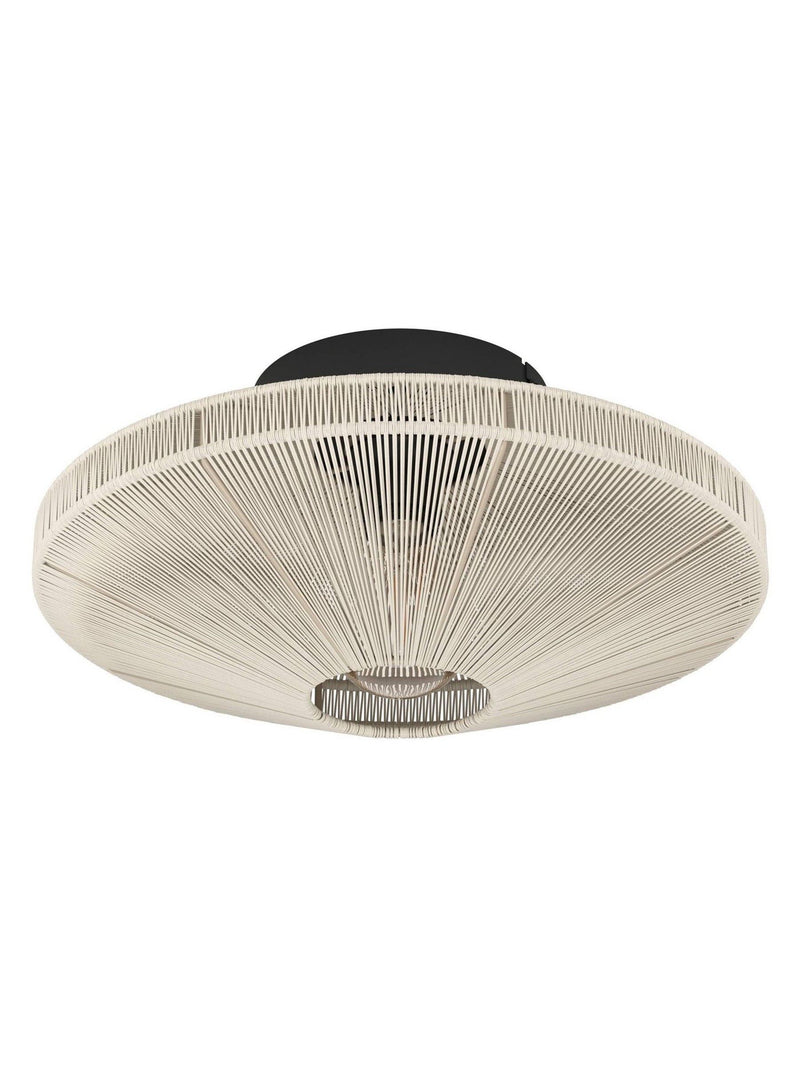 Eglo black fabric Midsummer ceiling light (British brand)