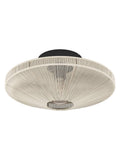 Eglo black fabric Midsummer ceiling light (British brand)