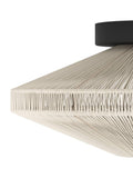 Eglo black fabric Midsummer ceiling light (British brand)
