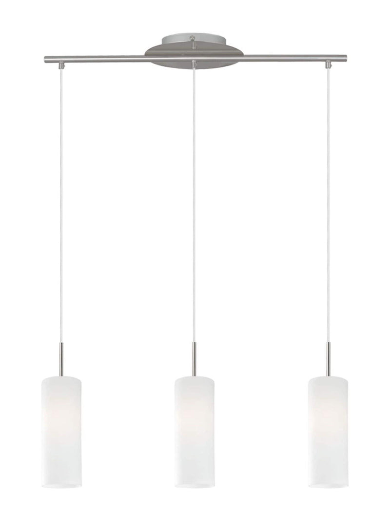 Eglo Troy 3 glass pendant light, UK version