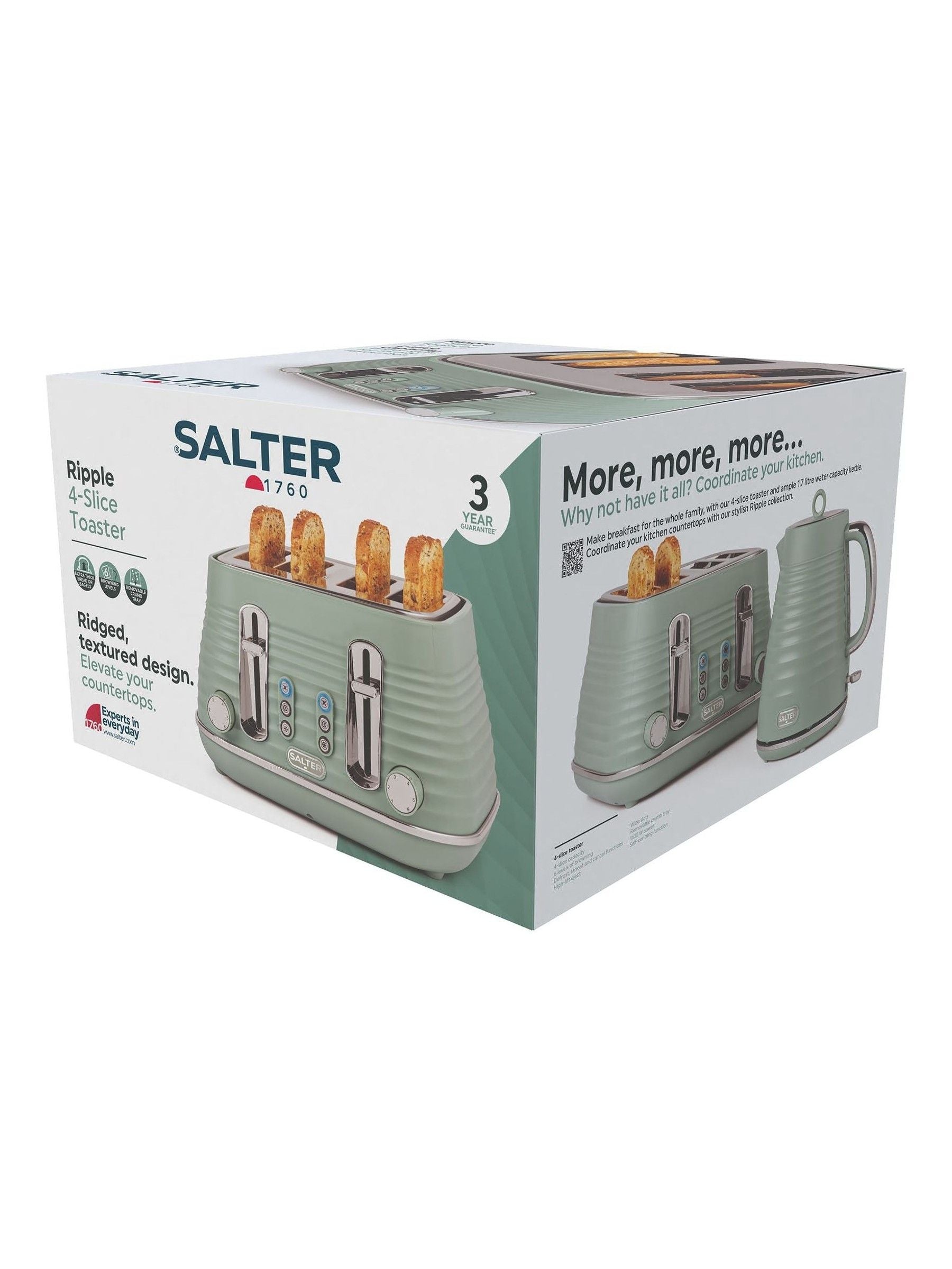 Salter Sage Ripple 4 Slice Toaster