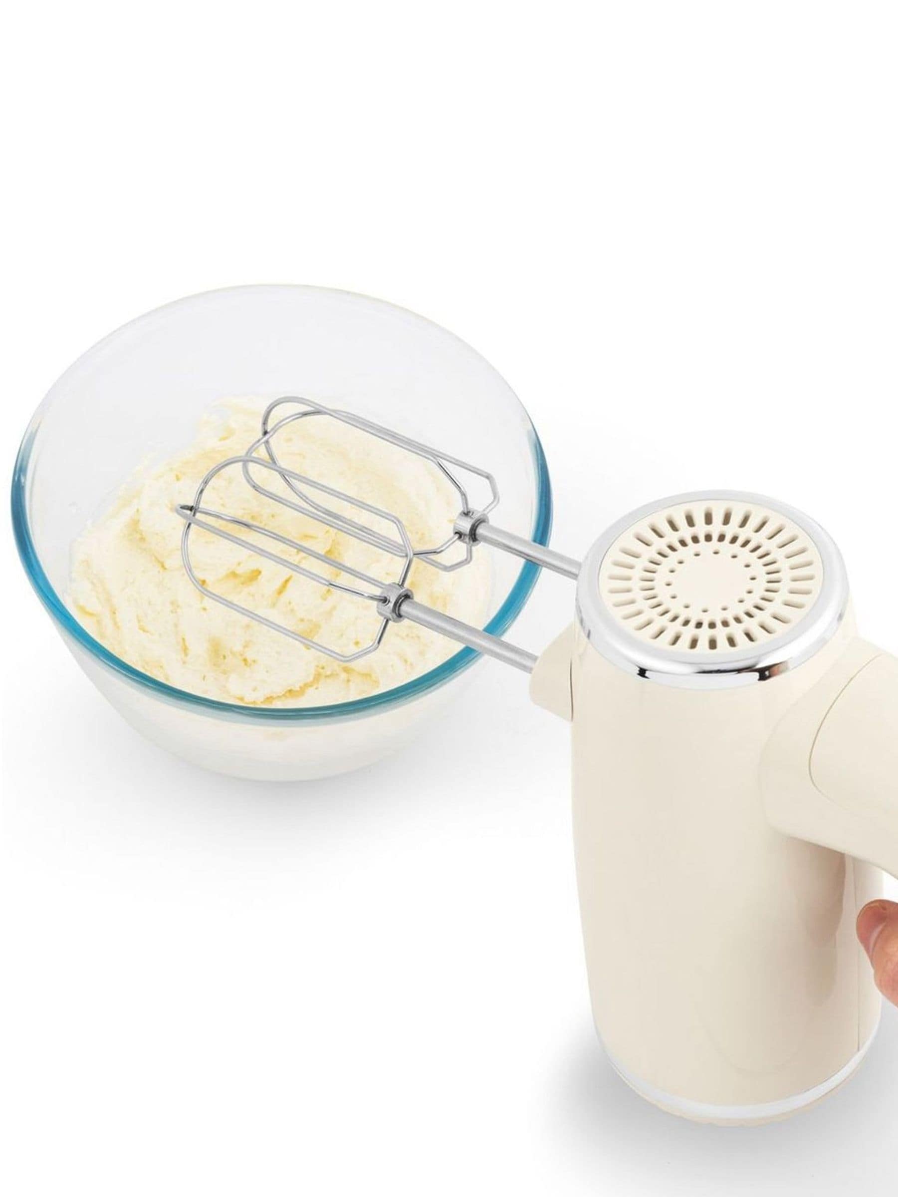 Salter cream retro hand mixer one size (British brand)