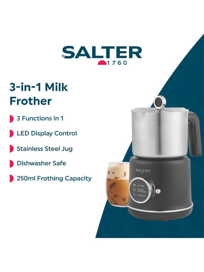 Salter Silber Milchaufschäumer 