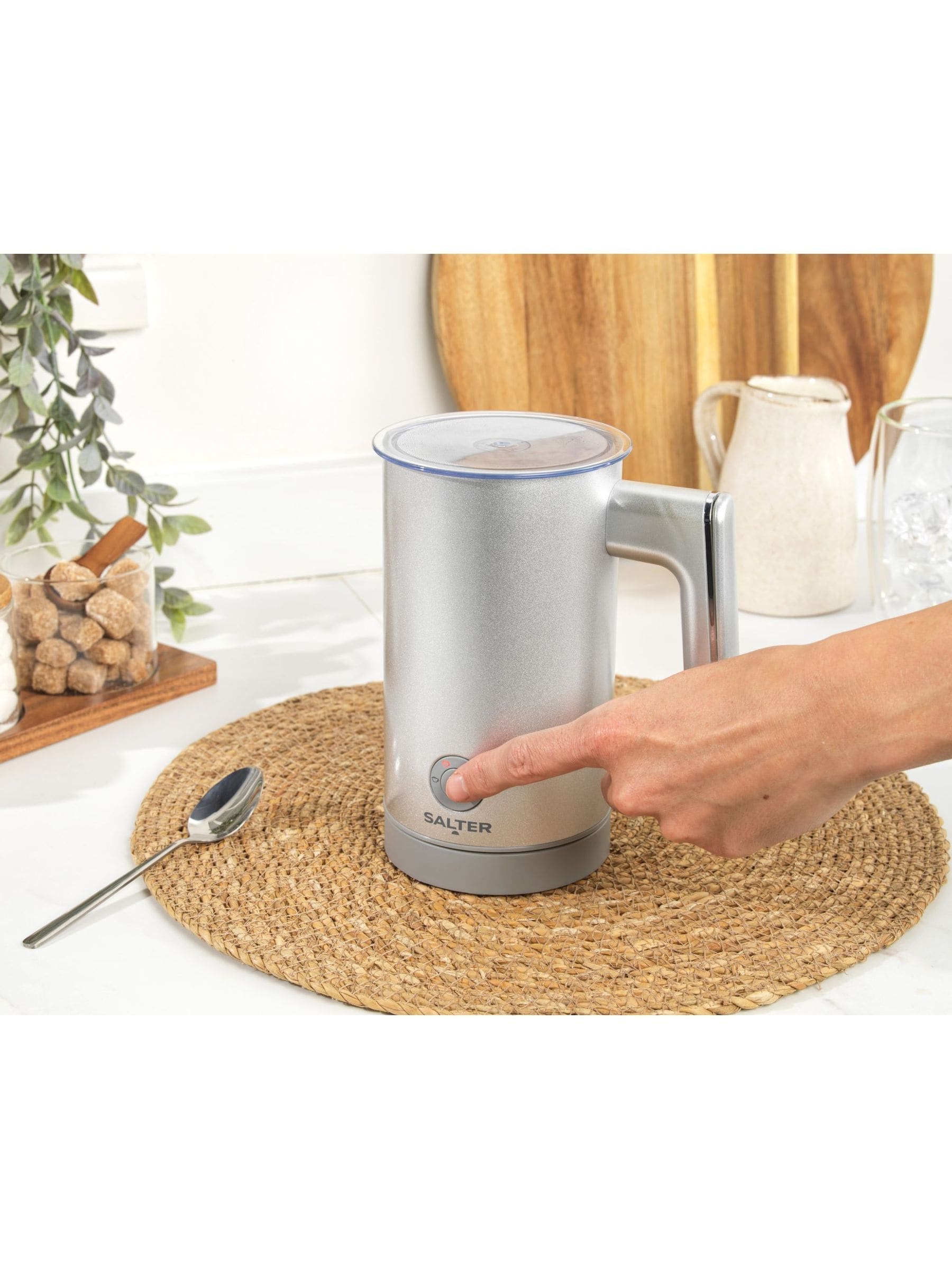 Salter Silver Aspen Milk Frother