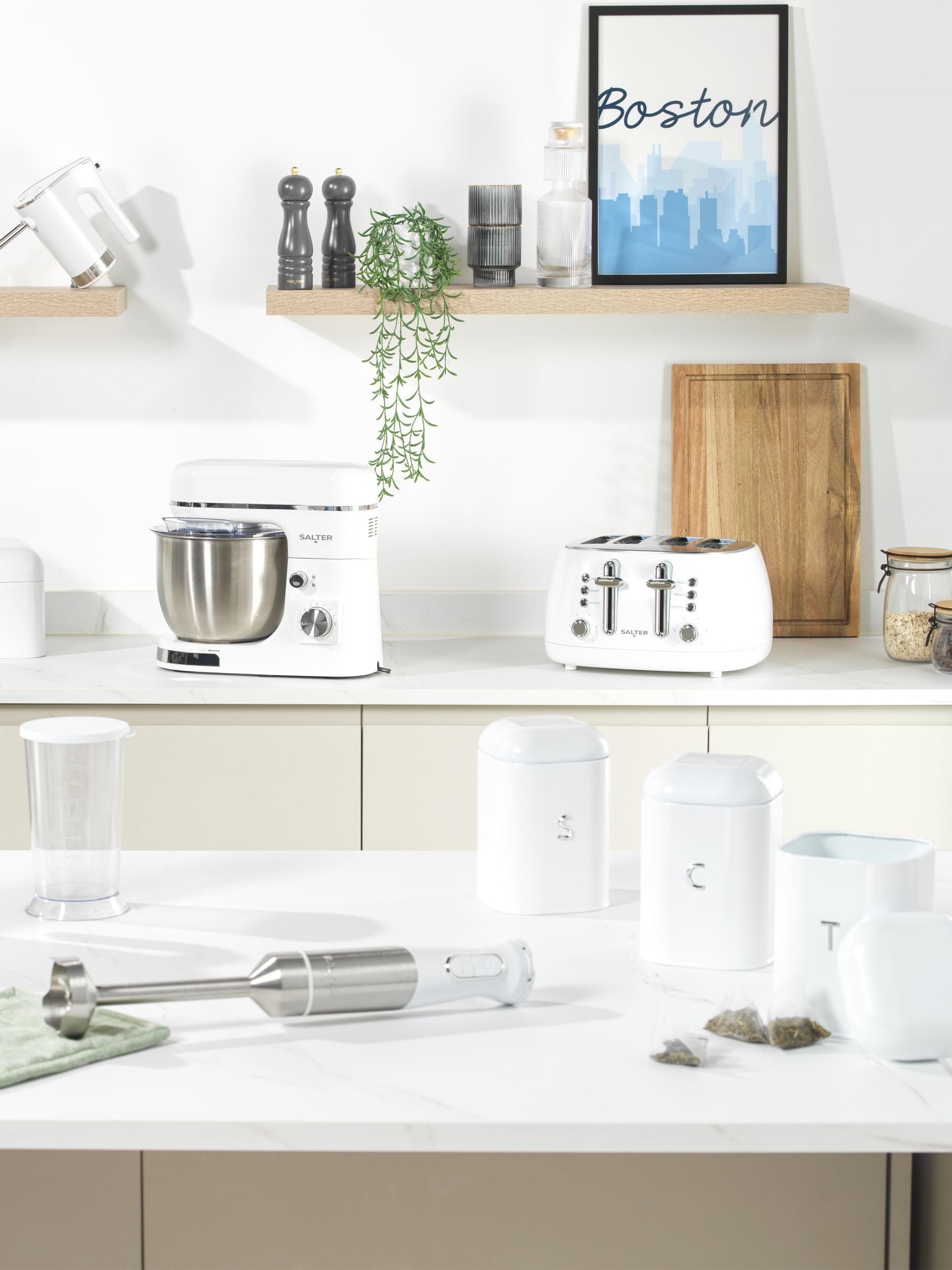 Salter White Boston 4 slice toaster (British brand)