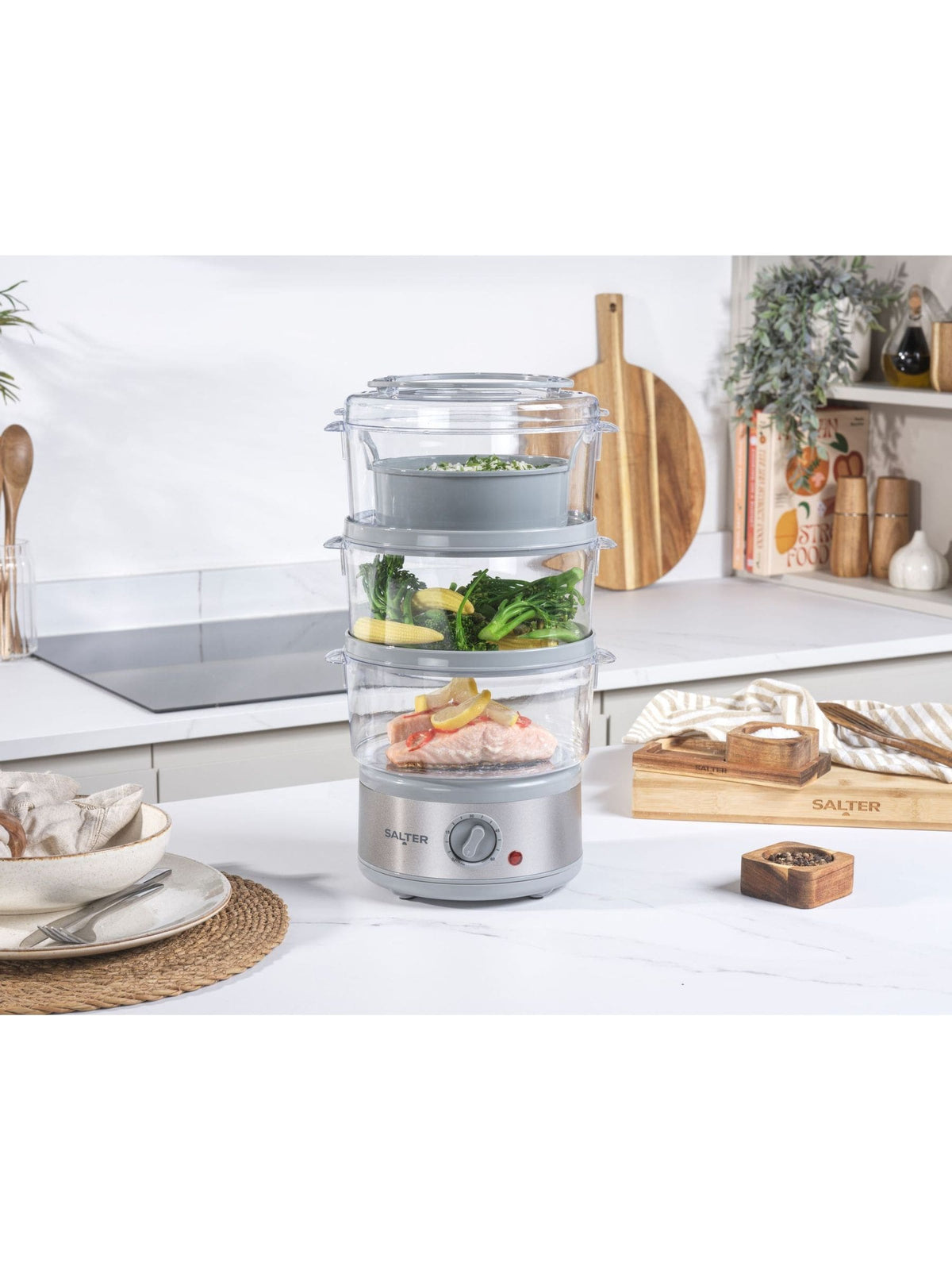 Salter Transparent Aspen Food Steamer 7l (British brand)