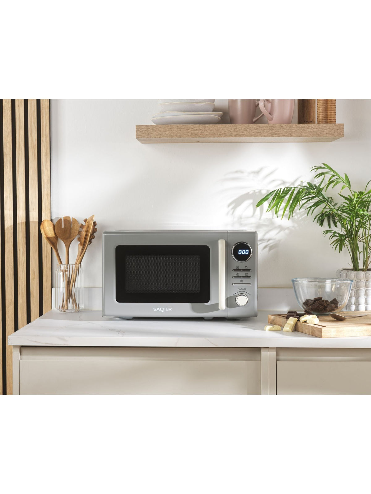 Salter Retro Grey 20L Digital Microwave (British brand)