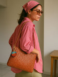 Jonnys Sister leather bag accessory with letter charm, UK version