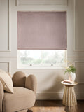 Pink Ready Made Blackout and Thermal Soft Marl Roman Blind
