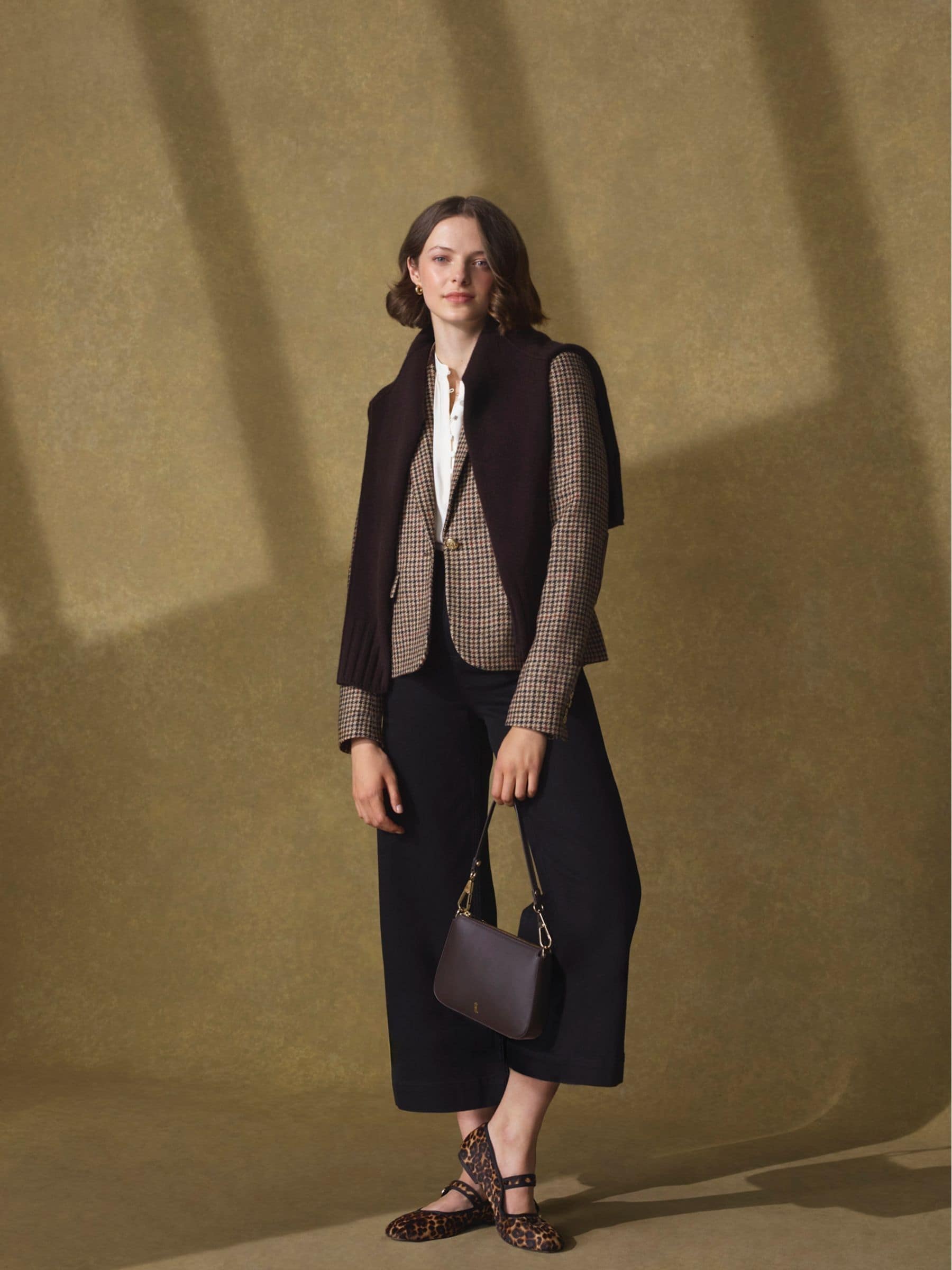 Hobbs Briella leather bag chocolate brown, UK version