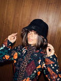 Never Fully Dressed leopard reversible borg fur bucket hat (British brand)