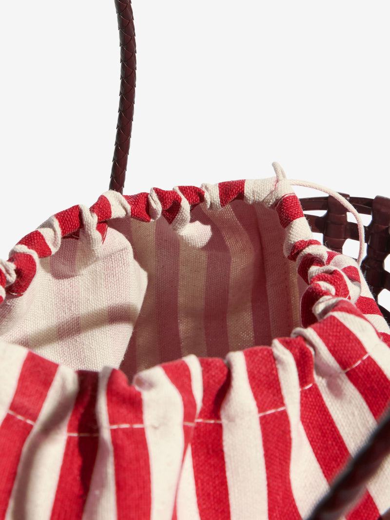 Friends Like These chocolate brown weave basket beach bag - British product