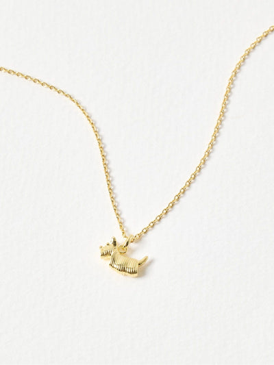 Oliver Bonas Collier pendentif Chien Scottie Hamish doré
