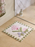 Watercolour floral shower mat 50cm x 50cm, UK version