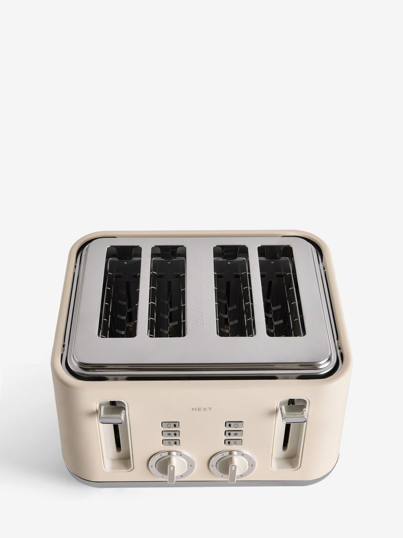 Cream Bronx 4 Slice Toaster