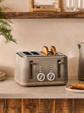 Chocolate Brown Bronx 4 Slice Toaster