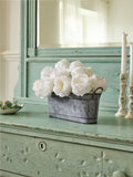 Shabby Chic artificial flower arrangement White Vintage Rose 25cm, imported from the UK