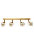 BHS satin brass vanity ceiling light 4 spotlights, imported from the UK