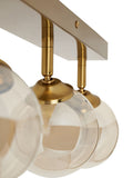 BHS satin brass vanity ceiling light 4 spotlights, imported from the UK