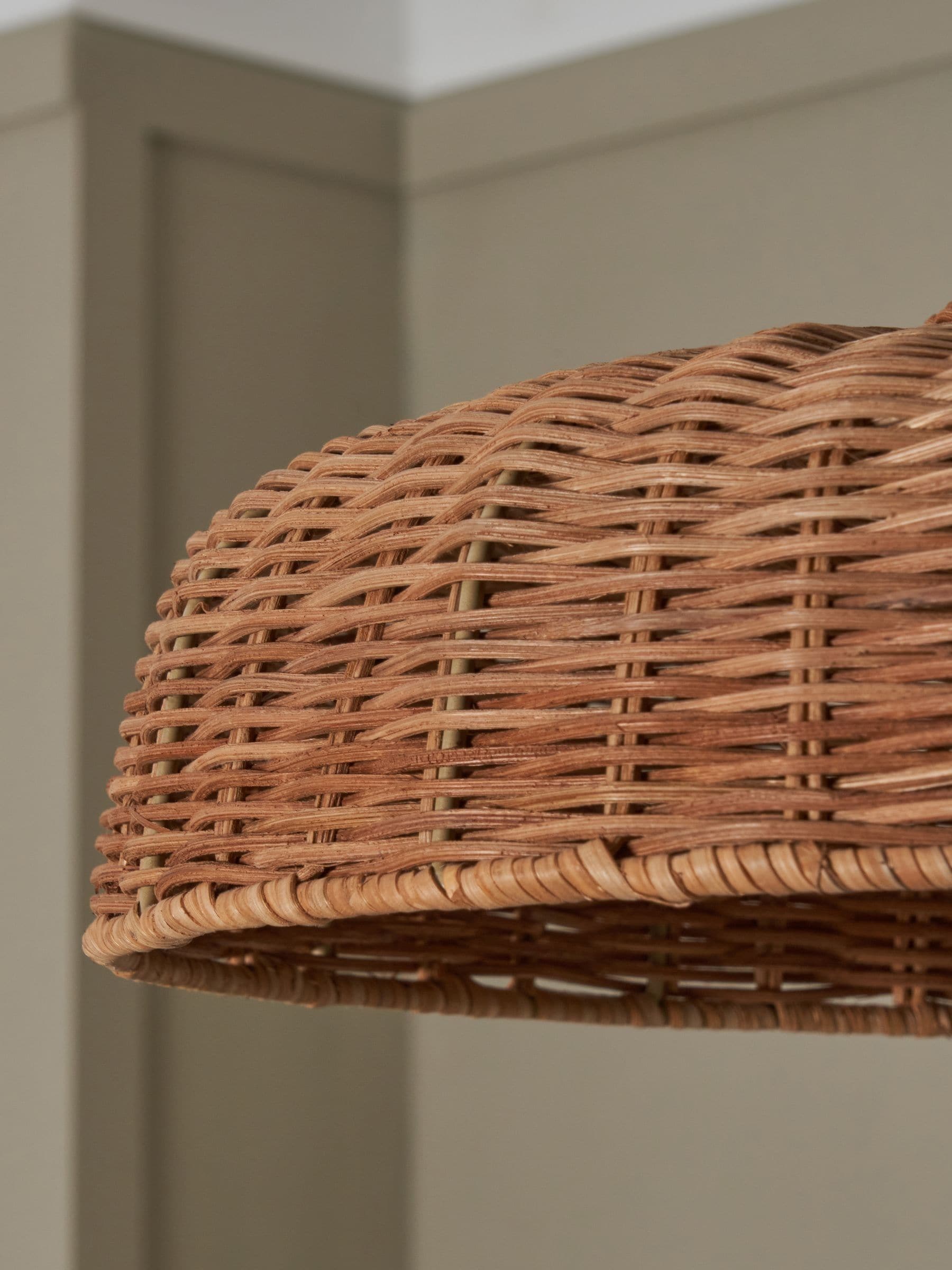 BHS Natural Bali Rattan ceiling light 40cm - British product