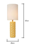 BHS yellow Halden lamp with cylinder shade (British brand)